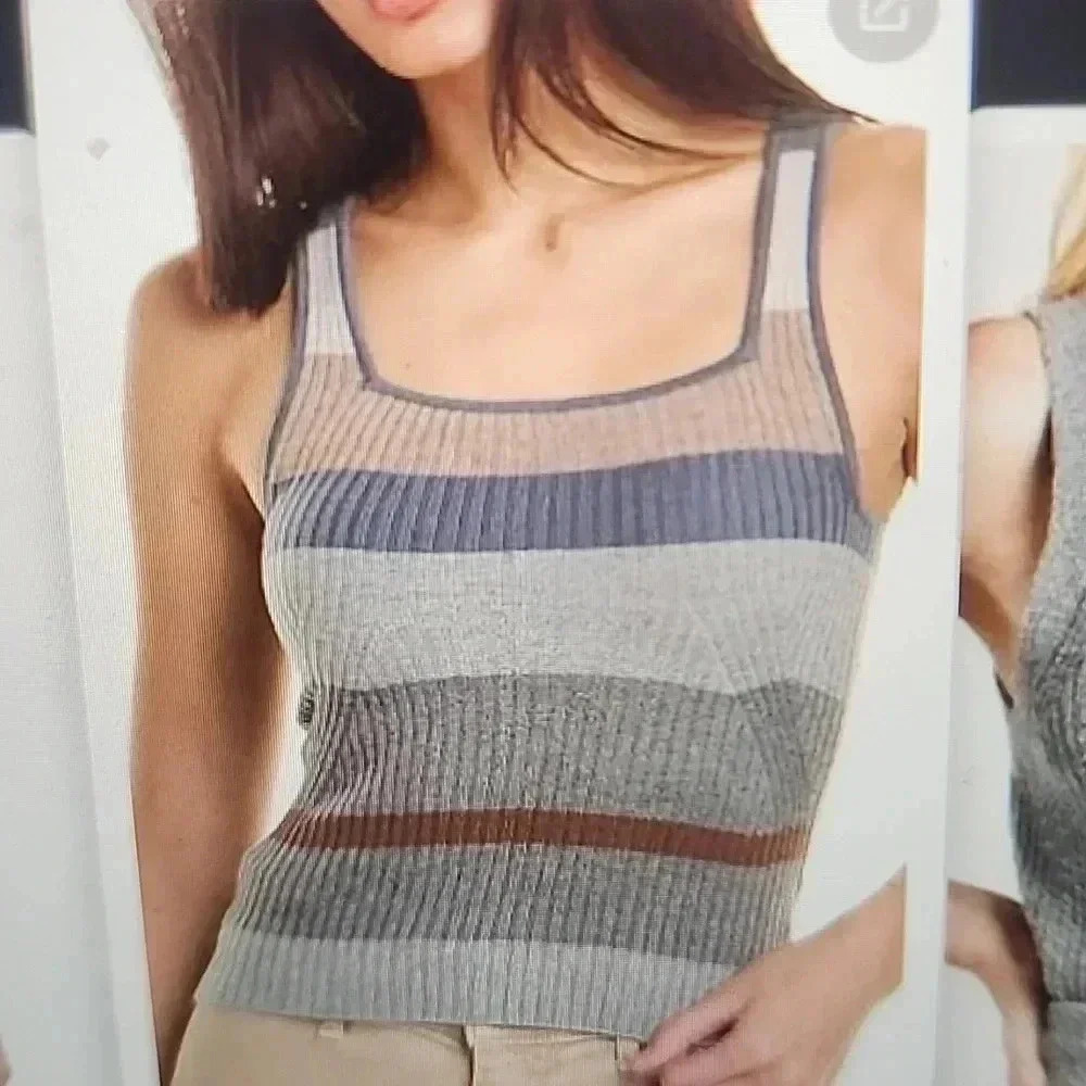 SPLENDID RIB CASHMERE BLEND TANK SIZE S